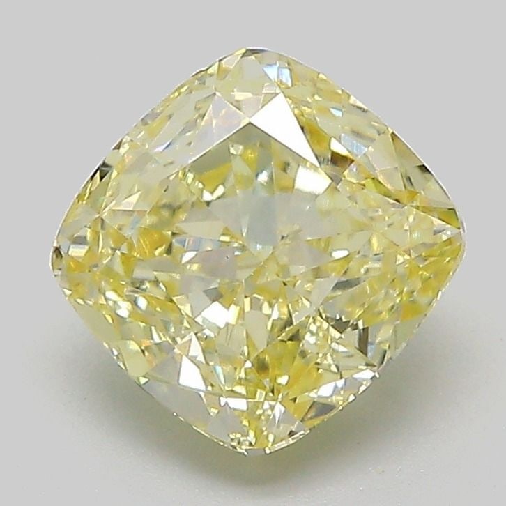 Loose Diamond - CUSHION MODIFIED 2.07ct Fancy Yellow VVS2: Loose Diamond - CUSHION MODIFIED 2.07ct Fancy Yellow VVS2 Source: This is a real non-mined Diamond that has been grown in a lab Shape: CUSHION MODIFIED Carats: 2.07 Color: Fancy Yellow Certification: 