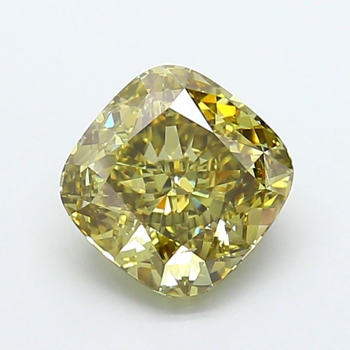 Loose Diamond - CUSHION MODIFIED 3.02ct Fancy Gray Yellow VS2: Loose Diamond - CUSHION MODIFIED 3.02ct Fancy Gray Yellow VS2 Source: This is a real non-mined Diamond that has been grown in a lab Shape: CUSHION MODIFIED Carats: 3.02 Color: Fancy Gray Yellow Certif
