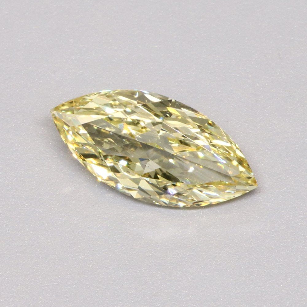 Loose Diamond - MARQUISE 1.1ct Fancy Yellow VS1: Loose Diamond - MARQUISE 1.1ct Fancy Yellow VS1 Source: This is a real non-mined Diamond that has been grown in a lab Shape: MARQUISE Carats: 1.1 Color: Fancy Yellow Certification: IGI Video: