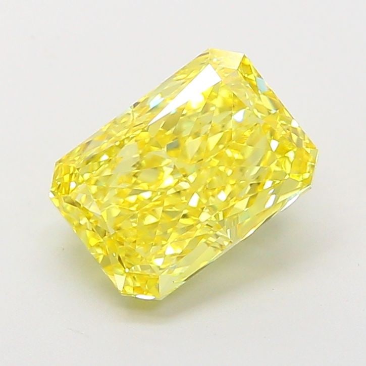 Loose Diamond - RADIANT 2.52ct Fancy Vivid Yellow VS1: Loose Diamond - RADIANT 2.52ct Fancy Vivid Yellow VS1 Source: This is a real non-mined Diamond that has been grown in a lab Shape: RADIANT Carats: 2.52 Color: Fancy Vivid Yellow Certification: IGI The