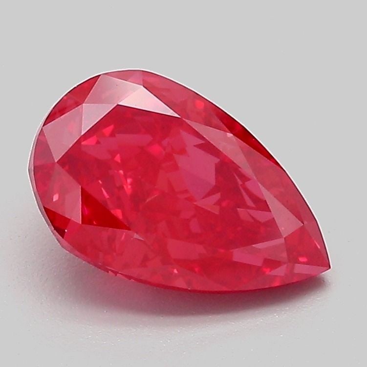 Loose Diamond - PEAR 1.75ct Fancy Vivid Red VS1: Loose Diamond - PEAR 1.75ct Fancy Vivid Red VS1 Source: This is a real non-mined Diamond that has been grown in a lab Shape: PEAR Carats: 1.75 Color: Fancy Vivid Red Certification: IGI Video: