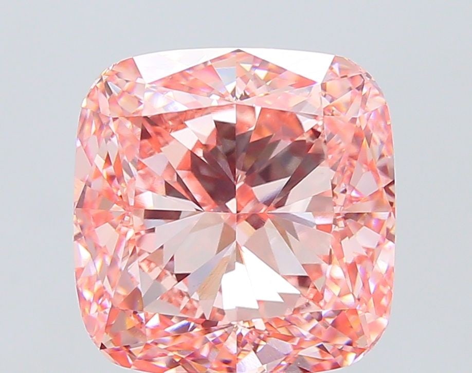 Loose Diamond - CUSHION MODIFIED 9.03ct Fancy Intense Pink VS1: Loose Diamond - CUSHION MODIFIED 9.03ct Fancy Intense Pink VS1 Source: This is a real non-mined Diamond that has been grown in a lab Shape: CUSHION MODIFIED Carats: 9.03 Color: Fancy Intense Pink Cert