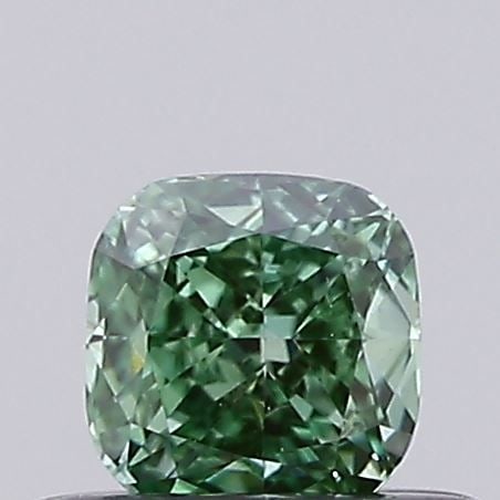 Loose Diamond - CUSHION BRILLIANT 0.3ct Fancy Vivid Green VS1: Loose Diamond - CUSHION BRILLIANT 0.3ct Fancy Vivid Green VS1 Source: This is a real non-mined Diamond that has been grown in a lab Shape: CUSHION BRILLIANT Carats: 0.3 Color: Fancy Vivid Green Certif