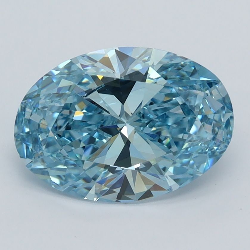 Loose Diamond - OVAL 2.0ct Fancy Vivid Blue VVS2: Loose Diamond - OVAL 2.0ct Fancy Vivid Blue VVS2 Source: This is a real non-mined Diamond that has been grown in a lab Shape: OVAL Carats: 2.0 Color: Fancy Vivid Blue Certification: IGI Video:
