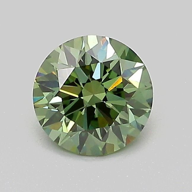 Loose Diamond - ROUND 0.74ct Fancy Vivid Green VS1: Loose Diamond - ROUND 0.74ct Fancy Vivid Green VS1 Source: This is a real non-mined Diamond that has been grown in a lab Shape: ROUND Carats: 0.74 Color: Fancy Vivid Green Certification: IGI Video: