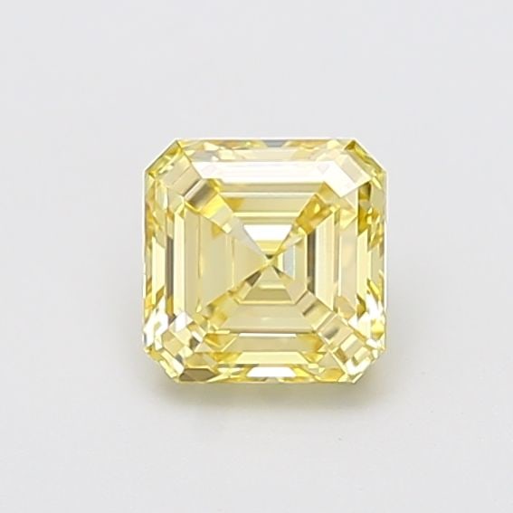 Loose Diamond - ASSCHER 1.04ct Fancy Yellow VS1: Loose Diamond - ASSCHER 1.04ct Fancy Yellow VS1 Source: This is a real non-mined Diamond that has been grown in a lab Shape: ASSCHER Carats: 1.04 Color: Fancy Yellow Certification: IGI Video:
