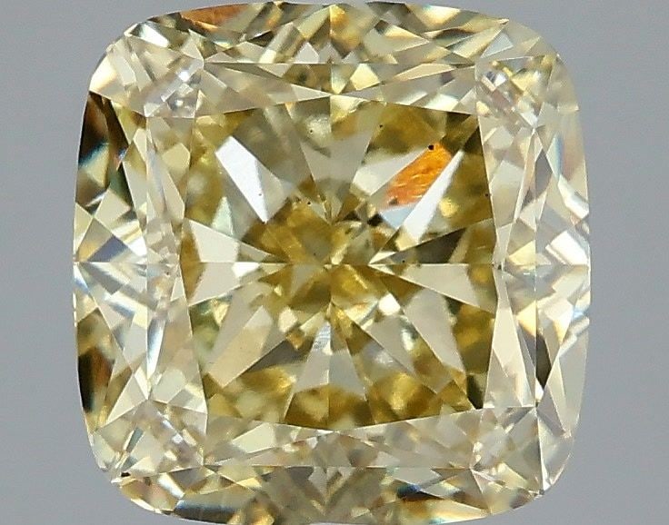 Loose Diamond - CUSHION MODIFIED 3.52ct Fancy Light Yellow VS1 (1 of 1)