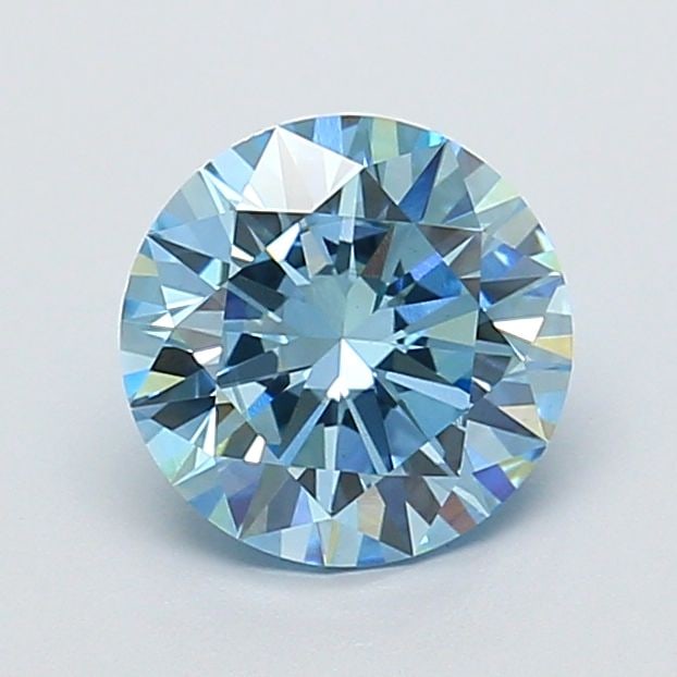 Loose Diamond - ROUND 2.02ct Fancy Vivid Blue VS2: Loose Diamond - ROUND 2.02ct Fancy Vivid Blue VS2 Source: This is a real non-mined Diamond that has been grown in a lab Shape: ROUND Carats: 2.02 Color: Fancy Vivid Blue Certification: IGI The Diamond