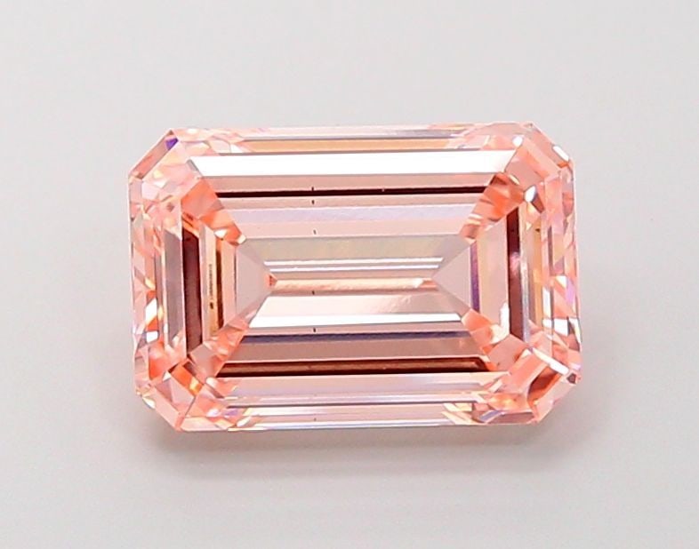 Loose Diamond - EMERALD 4.84ct Fancy Intense Pink VS2: Loose Diamond - EMERALD 4.84ct Fancy Intense Pink VS2 Source: This is a real non-mined Diamond that has been grown in a lab Shape: EMERALD Carats: 4.84 Color: Fancy Intense Pink Certification: IGI Vid
