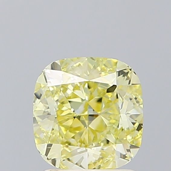 Loose Diamond - CUSHION BRILLIANT 1.69ct Fancy Yellow VS1: Loose Diamond - CUSHION BRILLIANT 1.69ct Fancy Yellow VS1 Source: This is a real non-mined Diamond that has been grown in a lab Shape: CUSHION BRILLIANT Carats: 1.69 Color: Fancy Yellow Certification: