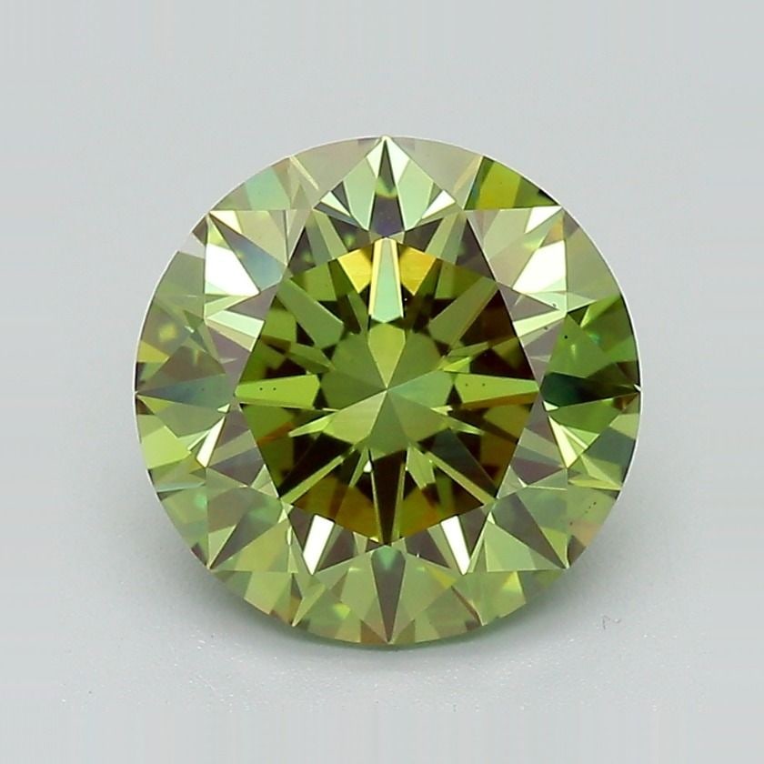 Loose Diamond - ROUND 2.95ct Fancy Vivid Green VS1: Loose Diamond - ROUND 2.95ct Fancy Vivid Green VS1 Source: This is a real non-mined Diamond that has been grown in a lab Shape: ROUND Carats: 2.95 Color: Fancy Vivid Green Certification: IGI Video: