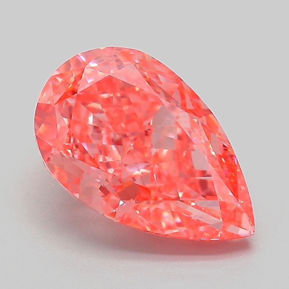 Loose Diamond - PEAR 3.64ct Fancy Vivid Pink VVS2: Loose Diamond - PEAR 3.64ct Fancy Vivid Pink VVS2 Source: This is a real non-mined Diamond that has been grown in a lab Shape: PEAR Carats: 3.64 Color: Fancy Vivid Pink Certification: IGI Video: