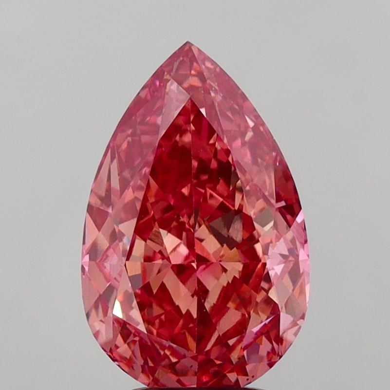 Loose Diamond - PEAR 4.08ct Fancy Vivid Pink VS2: Loose Diamond - PEAR 4.08ct Fancy Vivid Pink VS2 Source: This is a real non-mined Diamond that has been grown in a lab Shape: PEAR Carats: 4.08 Color: Fancy Vivid Pink Certification: IGI Video: