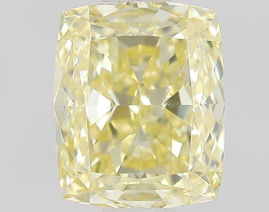 Loose Diamond - CUSHION MODIFIED 1.0ct Fancy Yellow VVS2: Loose Diamond - CUSHION MODIFIED 1.0ct Fancy Yellow VVS2 Source: This is a real non-mined Diamond that has been grown in a lab Shape: CUSHION MODIFIED Carats: 1.0 Color: Fancy Yellow Certification: IG