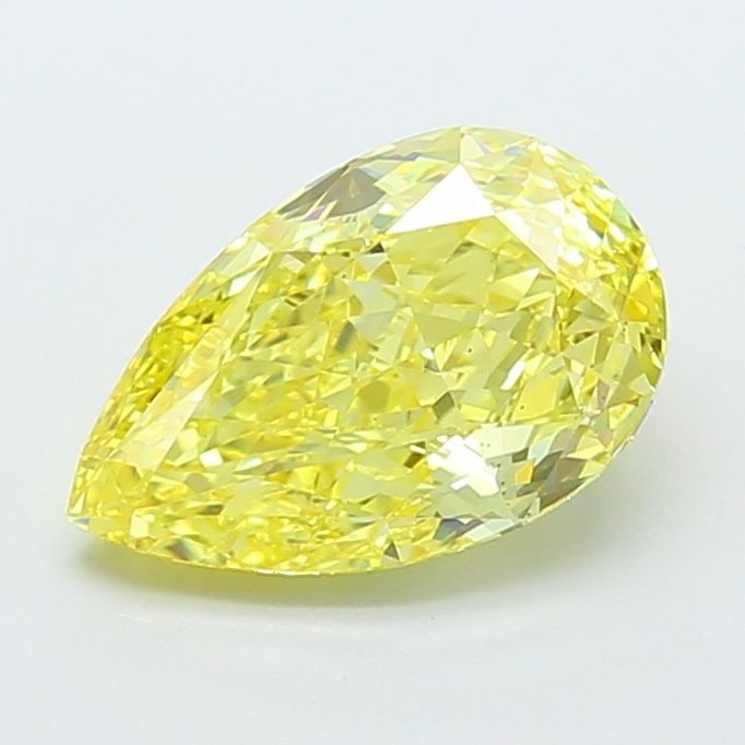 Loose Diamond - PEAR 2.6ct Fancy Intense Yellow VS2: Loose Diamond - PEAR 2.6ct Fancy Intense Yellow VS2 Source: This is a real non-mined Diamond that has been grown in a lab Shape: PEAR Carats: 2.6 Color: Fancy Intense Yellow Certification: IGI Video:
