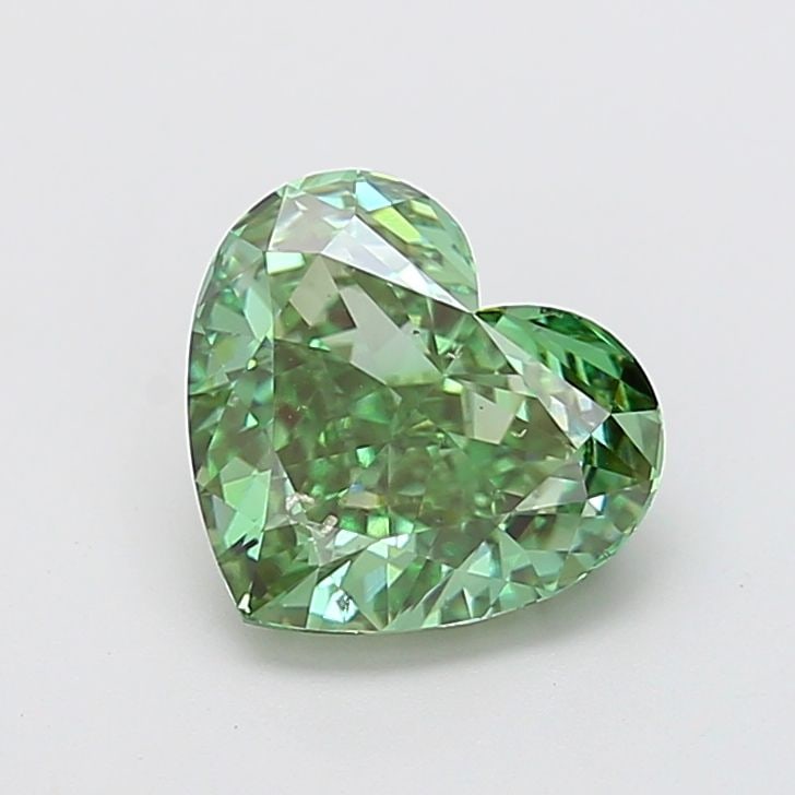 Loose Diamond - HEART 3.0ct Fancy Vivid Green SI1: Loose Diamond - HEART 3.0ct Fancy Vivid Green SI1 Source: This is a real non-mined Diamond that has been grown in a lab Shape: HEART Carats: 3.0 Color: Fancy Vivid Green Certification: IGI Video: