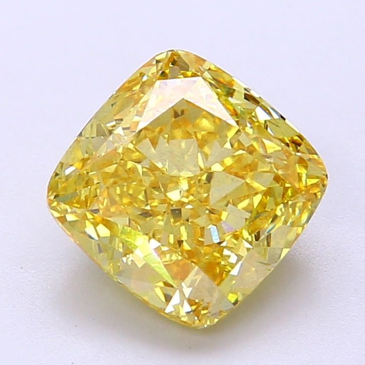 Loose Diamond - CUSHION MODIFIED 3.05ct Fancy Vivid Yellow SI1: Loose Diamond - CUSHION MODIFIED 3.05ct Fancy Vivid Yellow SI1 Source: This is a real non-mined Diamond that has been grown in a lab Shape: CUSHION MODIFIED Carats: 3.05 Color: Fancy Vivid Yellow Cert