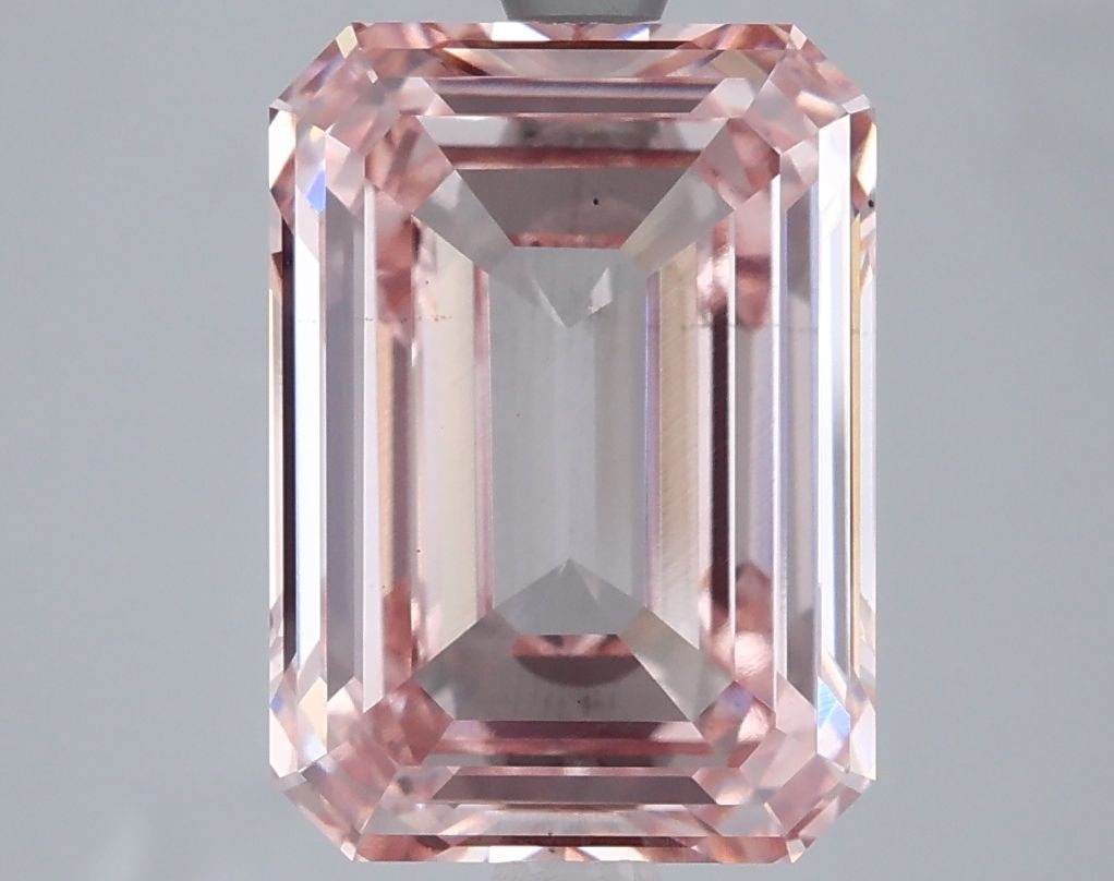 Loose Diamond - EMERALD 5.02ct Fancy Intense Pink VS1: Loose Diamond - EMERALD 5.02ct Fancy Intense Pink VS1 Source: This is a real non-mined Diamond that has been grown in a lab Shape: EMERALD Carats: 5.02 Color: Fancy Intense Pink Certification: IGI Vid