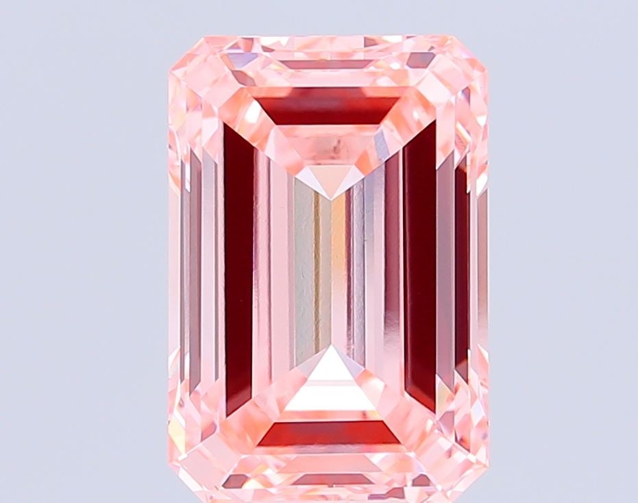 Loose Diamond - EMERALD 15.03ct Fancy Intense Pink VVS2: Loose Diamond - EMERALD 15.03ct Fancy Intense Pink VVS2 Source: This is a real non-mined Diamond that has been grown in a lab Shape: EMERALD Carats: 15.03 Color: Fancy Intense Pink Certification: IGI 