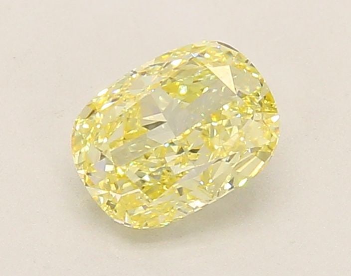 Loose Diamond - CUSHION MODIFIED 1.04ct Fancy Yellow VVS2: Loose Diamond - CUSHION MODIFIED 1.04ct Fancy Yellow VVS2 Source: This is a real non-mined Diamond that has been grown in a lab Shape: CUSHION MODIFIED Carats: 1.04 Color: Fancy Yellow Certification: 