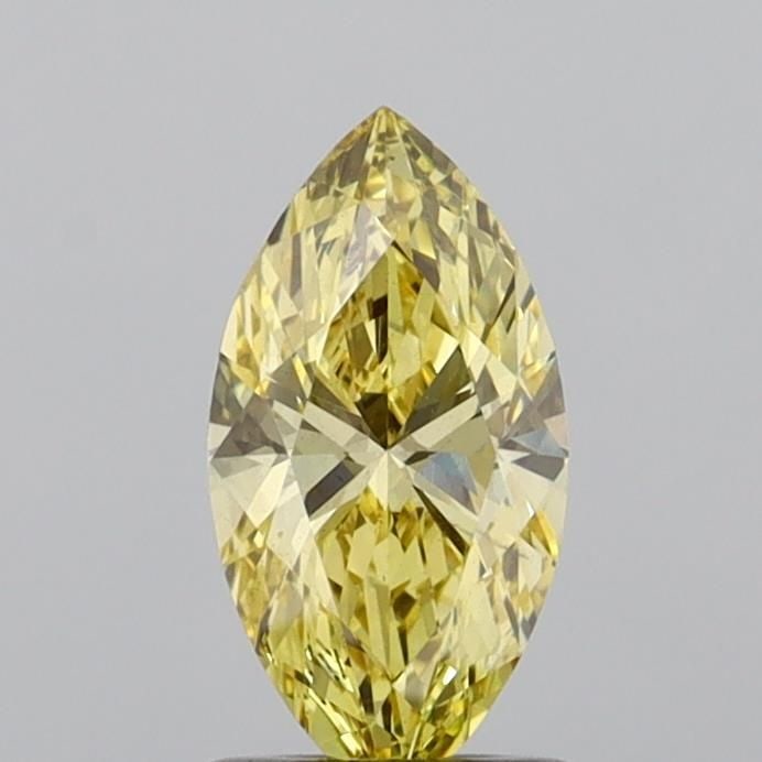 Loose Diamond - MARQUISE 1.0ct Fancy Intense Yellow VS2: Loose Diamond - MARQUISE 1.0ct Fancy Intense Yellow VS2 Source: This is a real non-mined Diamond that has been grown in a lab Shape: MARQUISE Carats: 1.0 Color: Fancy Intense Yellow Certification: IGI