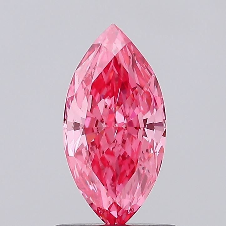 Loose Diamond - MARQUISE 1.01ct Fancy Vivid Pink VS1: Loose Diamond - MARQUISE 1.01ct Fancy Vivid Pink VS1 Source: This is a real non-mined Diamond that has been grown in a lab Shape: MARQUISE Carats: 1.01 Color: Fancy Vivid Pink Certification: IGI Video