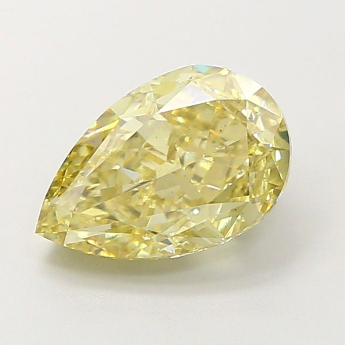 Loose Diamond - PEAR 2.27ct Fancy Yellow VS2: Loose Diamond - PEAR 2.27ct Fancy Yellow VS2 Source: This is a real non-mined Diamond that has been grown in a lab Shape: PEAR Carats: 2.27 Color: Fancy Yellow Certification: IGI Video: