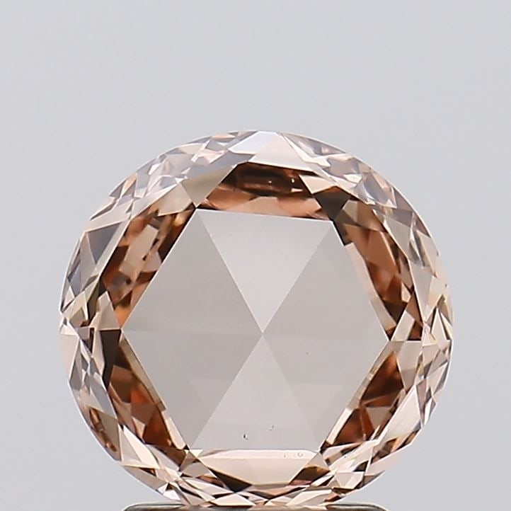 Loose Diamond - ROSE 1.62ct Fancy Light Brown VS1: Loose Diamond - ROSE 1.62ct Fancy Light Brown VS1 Source: This is a real non-mined Diamond that has been grown in a lab Shape: ROSE Carats: 1.62 Color: Fancy Light Brown Certification: IGI Video: