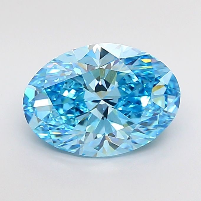 Loose Diamond - OVAL 3.03ct Fancy Vivid Blue VVS1: Loose Diamond - OVAL 3.03ct Fancy Vivid Blue VVS1 Source: This is a real non-mined Diamond that has been grown in a lab Shape: OVAL Carats: 3.03 Color: Fancy Vivid Blue Certification: IGI Video: