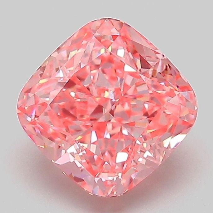 Loose Diamond - CUSHION MODIFIED 2.11ct Fancy Vivid Pink VVS2: Loose Diamond - CUSHION MODIFIED 2.11ct Fancy Vivid Pink VVS2 Source: This is a real non-mined Diamond that has been grown in a lab Shape: CUSHION MODIFIED Carats: 2.11 Color: Fancy Vivid Pink Certifi