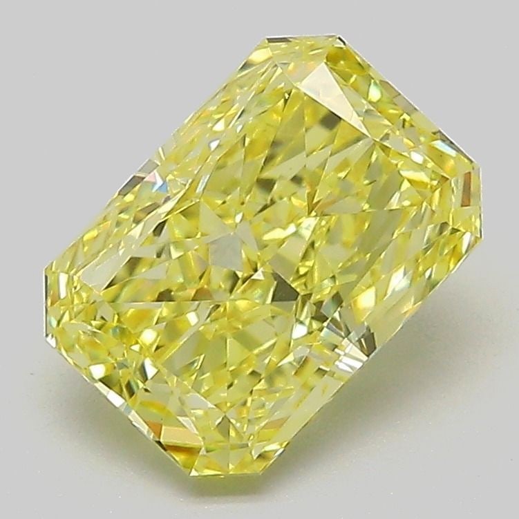 Loose Diamond - RADIANT 2.04ct Fancy Vivid Yellow VVS2: Loose Diamond - RADIANT 2.04ct Fancy Vivid Yellow VVS2 Source: This is a real non-mined Diamond that has been grown in a lab Shape: RADIANT Carats: 2.04 Color: Fancy Vivid Yellow Certification: IGI Vi