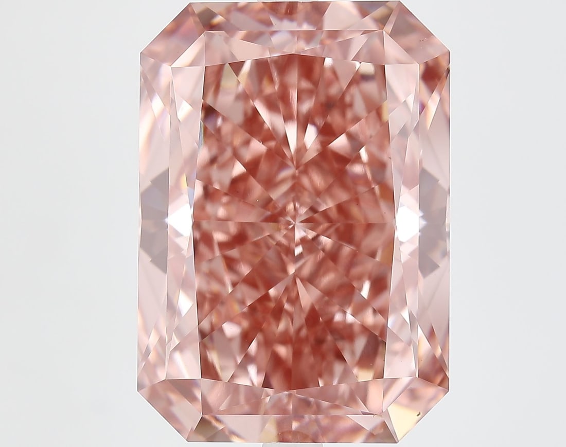Loose Diamond - RADIANT 10.55ct Fancy Vivid Pink VS1: Loose Diamond - RADIANT 10.55ct Fancy Vivid Pink VS1 Source: This is a real non-mined Diamond that has been grown in a lab Shape: RADIANT Carats: 10.55 Color: Fancy Vivid Pink Certification: IGI Video