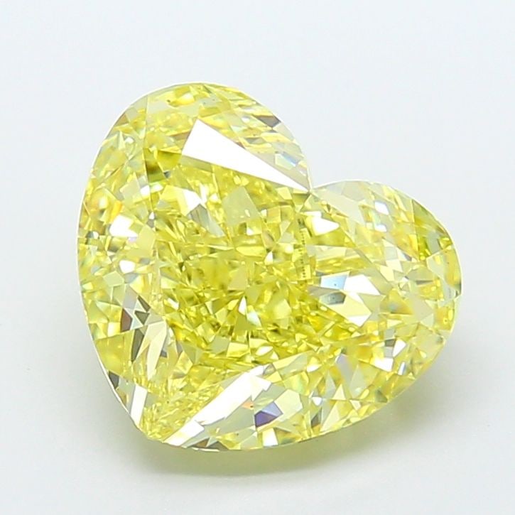 Loose Diamond - HEART 7.36ct Fancy Intense Yellow VS1: Loose Diamond - HEART 7.36ct Fancy Intense Yellow VS1 Source: This is a real non-mined Diamond that has been grown in a lab Shape: HEART Carats: 7.36 Color: Fancy Intense Yellow Certification: IGI Vid