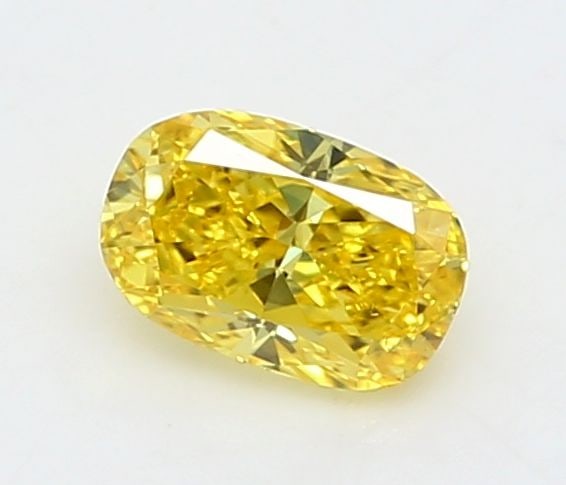 Loose Diamond - CUSHION BRILLIANT 0.22ct Fancy Vivid Yellow VS1: Loose Diamond - CUSHION BRILLIANT 0.22ct Fancy Vivid Yellow VS1 Source: This is a real non-mined Diamond that has been grown in a lab Shape: CUSHION BRILLIANT Carats: 0.22 Color: Fancy Vivid Yellow Ce