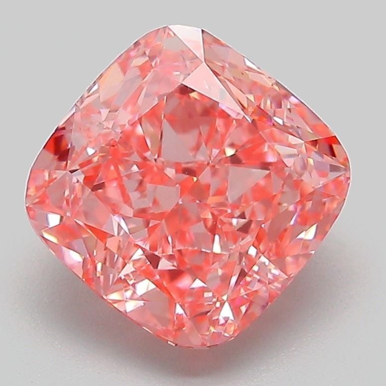 Loose Diamond - CUSHION MODIFIED 3.08ct Fancy Vivid Pink VS1: Loose Diamond - CUSHION MODIFIED 3.08ct Fancy Vivid Pink VS1 Source: This is a real non-mined Diamond that has been grown in a lab Shape: CUSHION MODIFIED Carats: 3.08 Color: Fancy Vivid Pink Certific