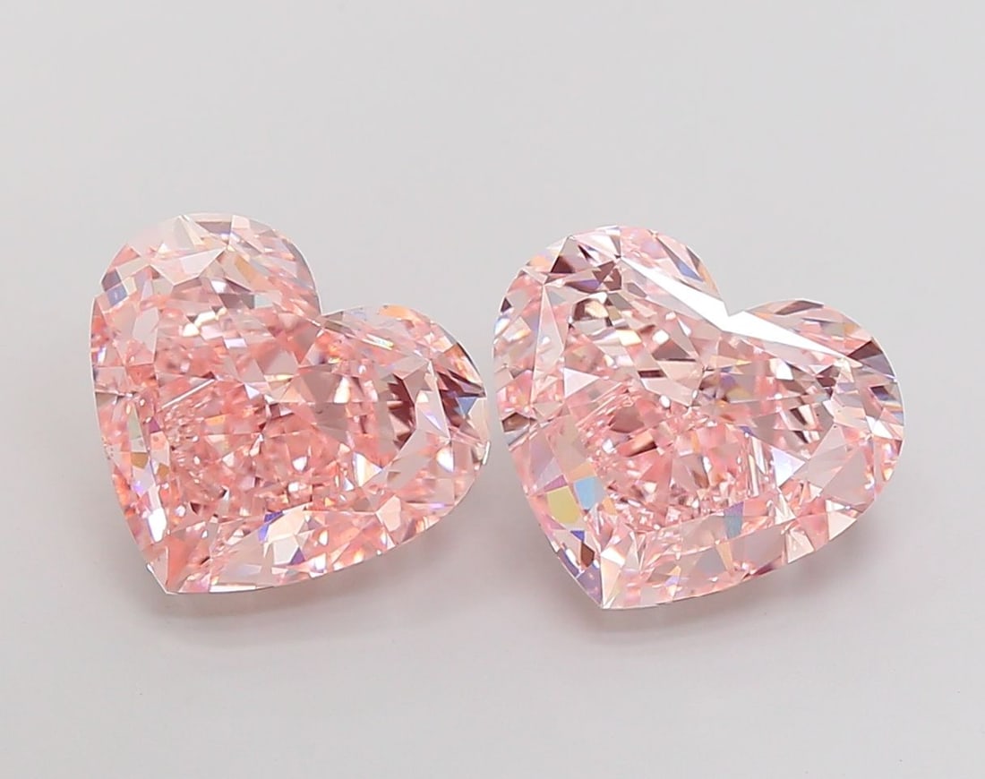 Loose Diamond - HEART 10.03ct Fancy Intense Pink VS1: Loose Diamond - HEART 10.03ct Fancy Intense Pink VS1 Source: This is a real non-mined Diamond that has been grown in a lab Shape: HEART Carats: 10.03 Color: Fancy Intense Pink Certification: IGI Video