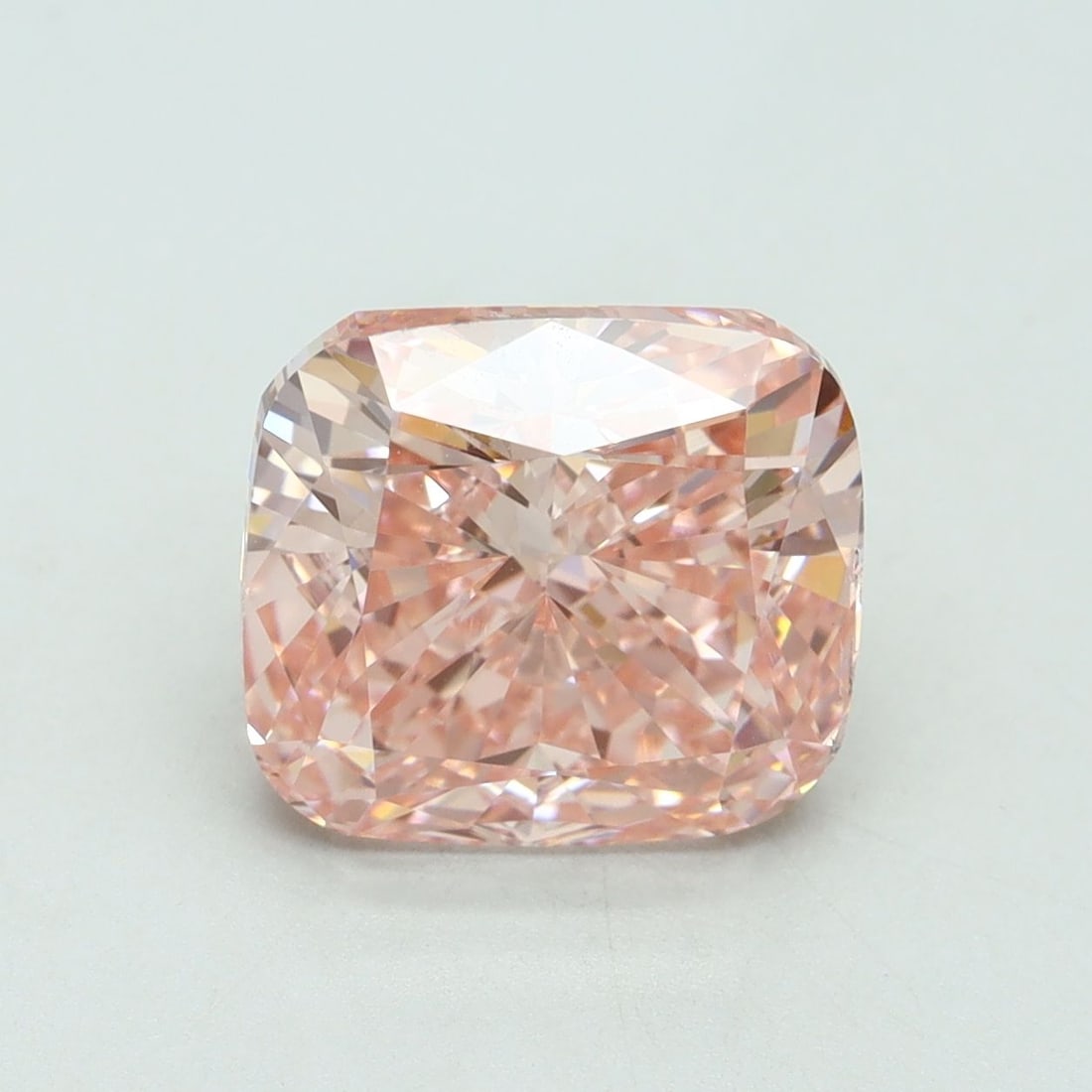Loose Diamond - CUSHION BRILLIANT 4.5ct Fancy Vivid Pink VS2: Loose Diamond - CUSHION BRILLIANT 4.5ct Fancy Vivid Pink VS2 Source: This is a real non-mined Diamond that has been grown in a lab Shape: CUSHION BRILLIANT Carats: 4.5 Color: Fancy Vivid Pink Certific