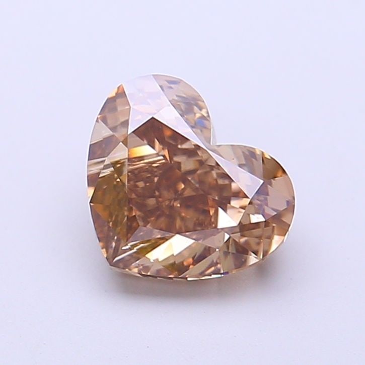 Loose Diamond - HEART 1.69ct Fancy Brown VS1: Loose Diamond - HEART 1.69ct Fancy Brown VS1 Source: This is a real non-mined Diamond that has been grown in a lab Shape: HEART Carats: 1.69 Color: Fancy Brown Certification: IGI Video: