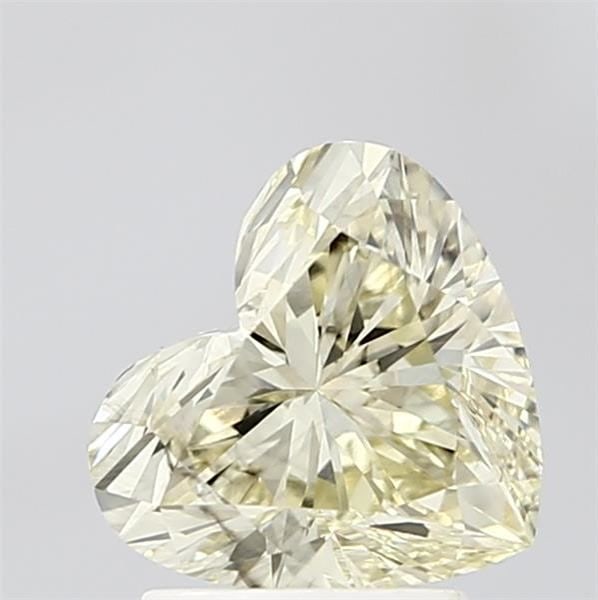 Loose Diamond - HEART 2.01ct Fancy Yellow SI1: Loose Diamond - HEART 2.01ct Fancy Yellow SI1 Source: This is a real non-mined Diamond that has been grown in a lab Shape: HEART Carats: 2.01 Color: Fancy Yellow Certification: IGI Video: