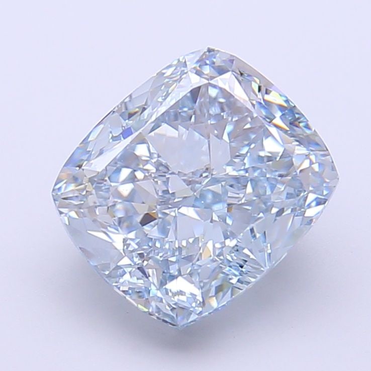 Loose Diamond - CUSHION MODIFIED 3.76ct Fancy Vivid Blue VVS2: Loose Diamond - CUSHION MODIFIED 3.76ct Fancy Vivid Blue VVS2 Source: This is a real non-mined Diamond that has been grown in a lab Shape: CUSHION MODIFIED Carats: 3.76 Color: Fancy Vivid Blue Certifi