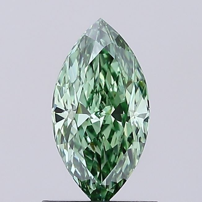Loose Diamond - MARQUISE 0.93ct Fancy Vivid Green VVS1: Loose Diamond - MARQUISE 0.93ct Fancy Vivid Green VVS1 Source: This is a real non-mined Diamond that has been grown in a lab Shape: MARQUISE Carats: 0.93 Color: Fancy Vivid Green Certification: IGI Vi