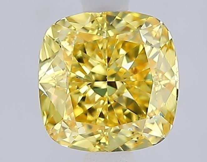 Loose Diamond - CUSHION MODIFIED 1.56ct Fancy Vivid Yellow VS1: Loose Diamond - CUSHION MODIFIED 1.56ct Fancy Vivid Yellow VS1 Source: This is a real non-mined Diamond that has been grown in a lab Shape: CUSHION MODIFIED Carats: 1.56 Color: Fancy Vivid Yellow Cert