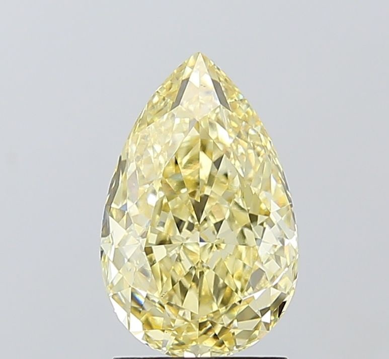 Loose Diamond - PEAR 2.09ct Fancy Yellow VS1: Loose Diamond - PEAR 2.09ct Fancy Yellow VS1 Source: This is a real non-mined Diamond that has been grown in a lab Shape: PEAR Carats: 2.09 Color: Fancy Yellow Certification: IGI Video:
