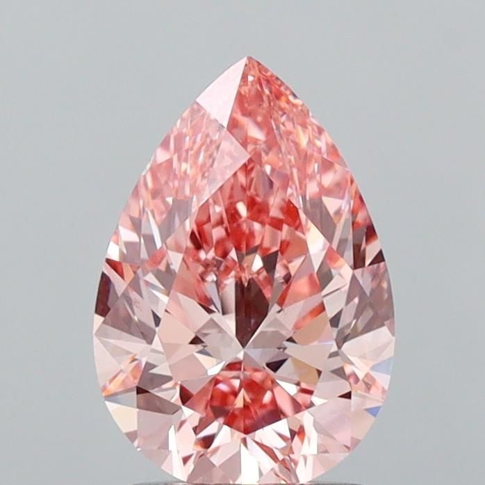 Loose Diamond - PEAR 1.73ct Fancy Vivid Pink VS1: Loose Diamond - PEAR 1.73ct Fancy Vivid Pink VS1 Source: This is a real non-mined Diamond that has been grown in a lab Shape: PEAR Carats: 1.73 Color: Fancy Vivid Pink Certification: IGI Video: