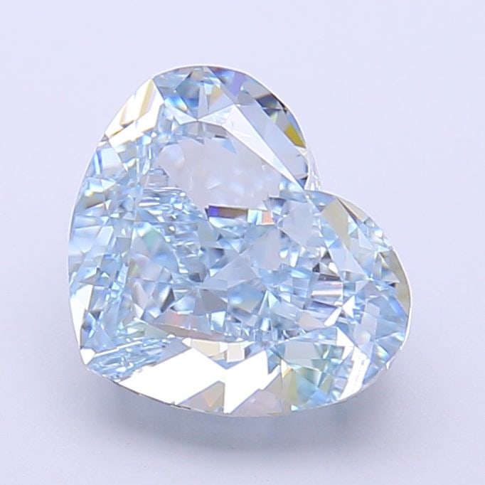 Loose Diamond - HEART 3.01ct Fancy Intense Blue VVS2: Loose Diamond - HEART 3.01ct Fancy Intense Blue VVS2 Source: This is a real non-mined Diamond that has been grown in a lab Shape: HEART Carats: 3.01 Color: Fancy Intense Blue Certification: IGI Video: