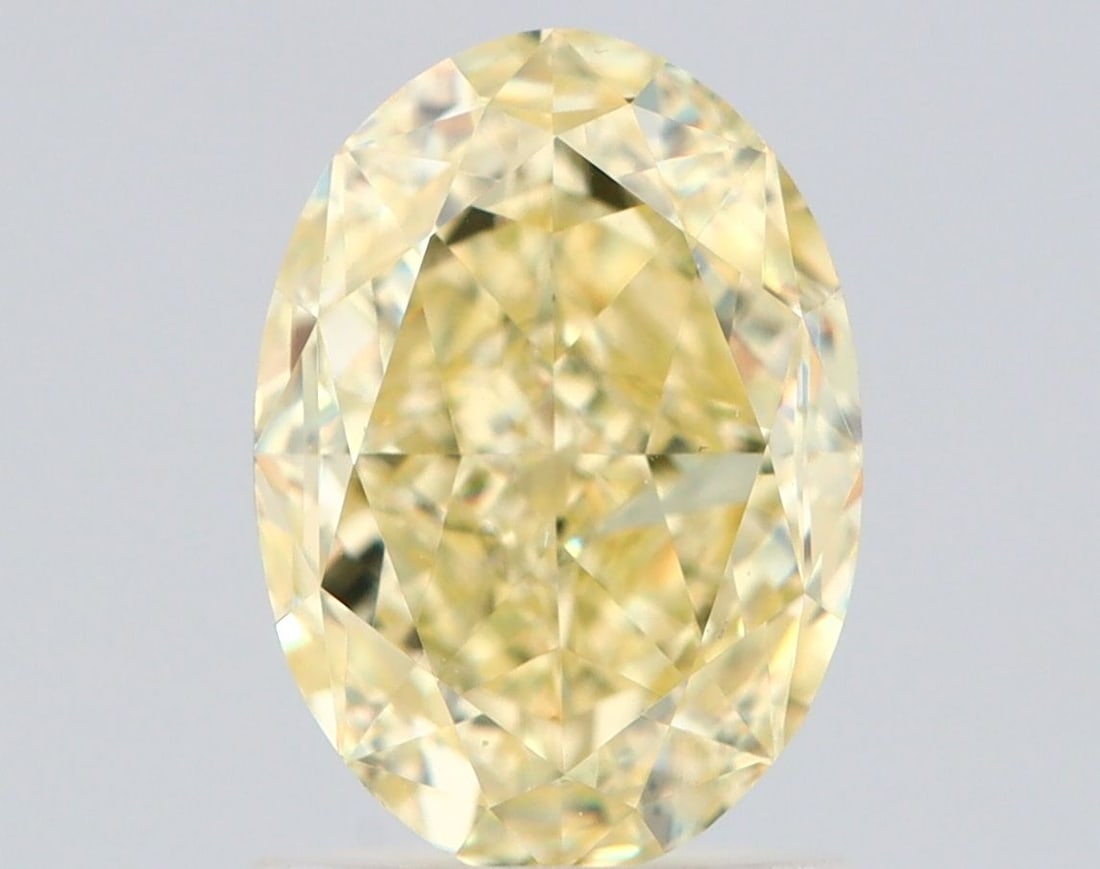 Loose Diamond - OVAL 1.68ct Fancy Light Yellow VS1: Loose Diamond - OVAL 1.68ct Fancy Light Yellow VS1 Source: Natural Shape: OVAL Carats: 1.68 Color: Fancy Light Yellow Certification: GIA Video: