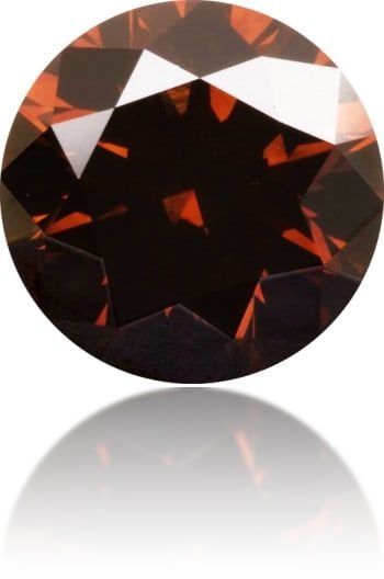 Loose Diamond - ROUND 1.33ct Fancy Dark Orangey Brown VS1: Loose Diamond - ROUND 1.33ct Fancy Dark Orangey Brown VS1 Source: Natural Shape: ROUND Carats: 1.33 Color: Fancy Dark Orangey Brown Certification: GIA Video: