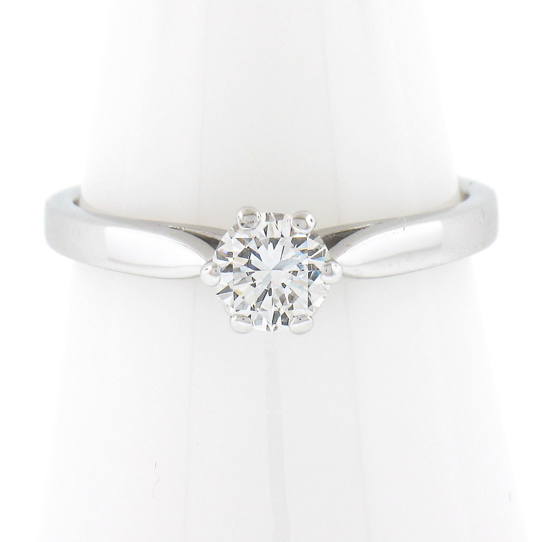 Carl Bucherer 18K White Gold 0.45ct Diamond Solitaire Engagement Ring (1 of 10)