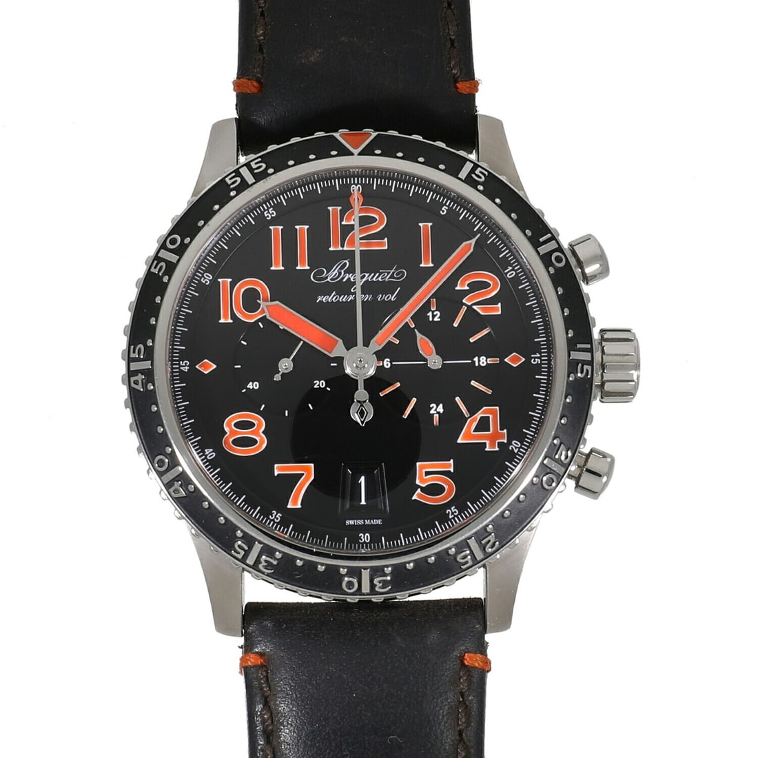 Breguet Type XXI Titanium Black Dial 42mm Limited Edition 250 Pieces: Breguet Type XXI Titanium Black Dial 42mm Limited Edition 250 Pieces This Breguet Type XXI 3815 is a limited edition wristwatch, with only 250 pieces produced worldwide. Crafted in titanium, it featur