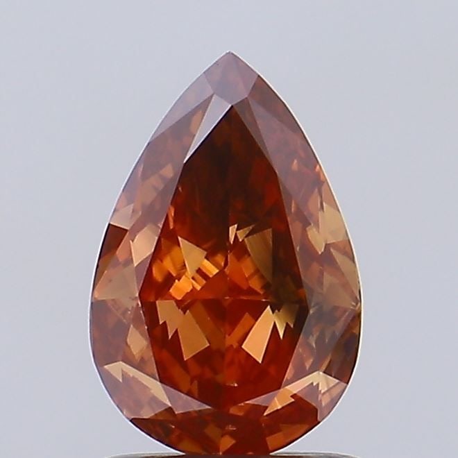 Loose Diamond - PEAR 1.01ct Fancy Vivid Orange SI2 (1 of 1)